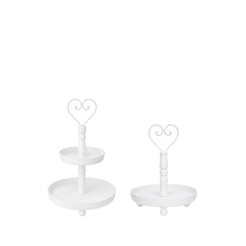 Etagere 1-stöckig Candybar Saltybar Ginbar Cigarbar Holz weiss Vintage Herz mieten Hochzeit, Geburtstag, Feier