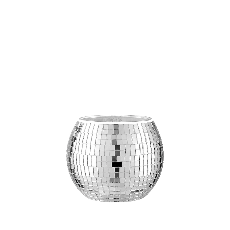 Vase_discokugel_spiegel_silber_12cm_mieten_tischdeko_hochzeit