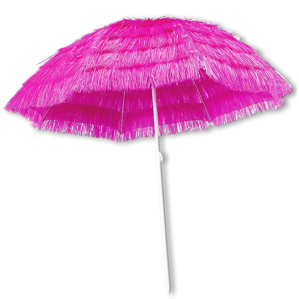 Sonnenschirm Bast pink mieten | Verleih Event, Feier, Mottoparty