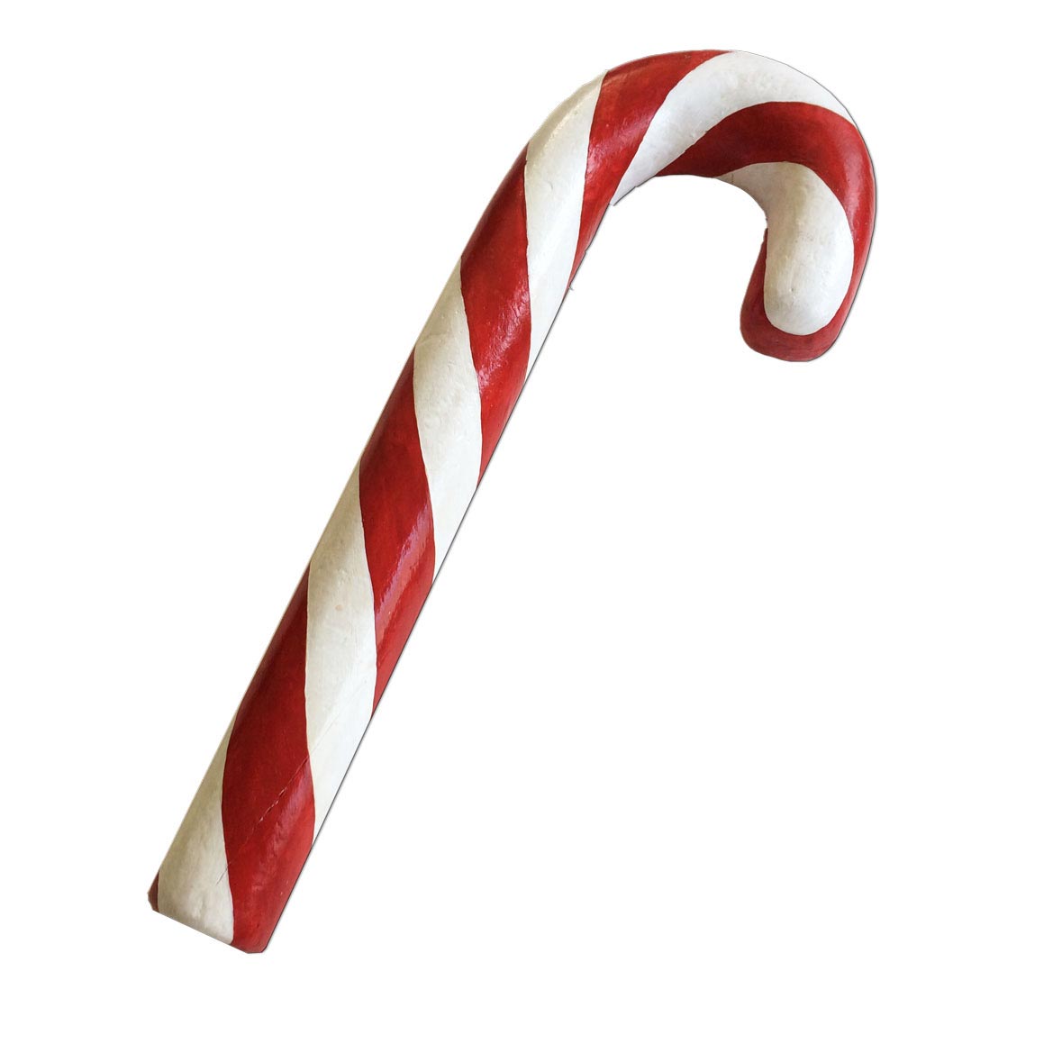 Riesen Zuckerstange | Hartschaum rot-weiss | 60cm | Verleih Deko Weihnachtsfeier[mieten]