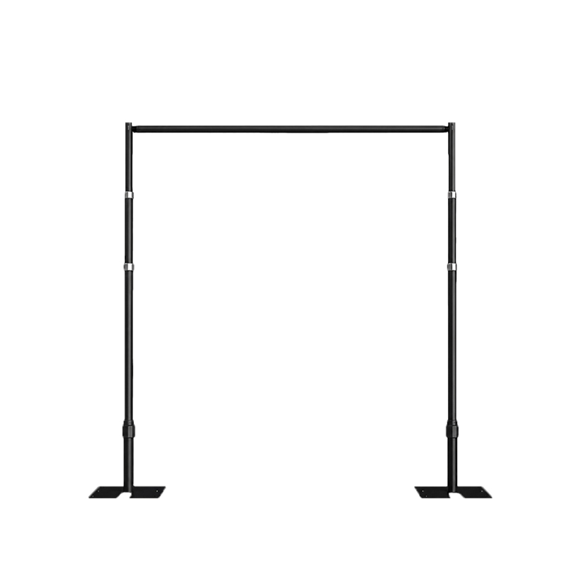 Traubogen Backdrop | Gestell | Fotobox Hintergrund Verleih | Alu schwarz | ausziehbar bis 260cm Höhe + 300cm Breite | Freie Trauung [mieten]