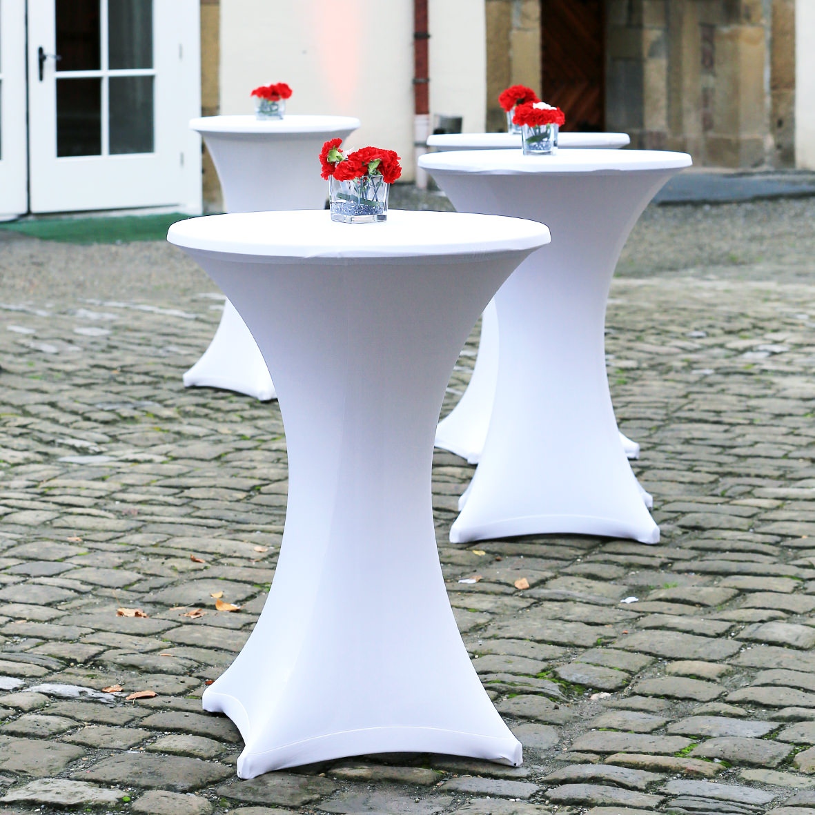 Stehtischhusse Stretch weiss mieten Verleih Stretchhussen Hochzeit Event Feier Firmenfeier Party_3