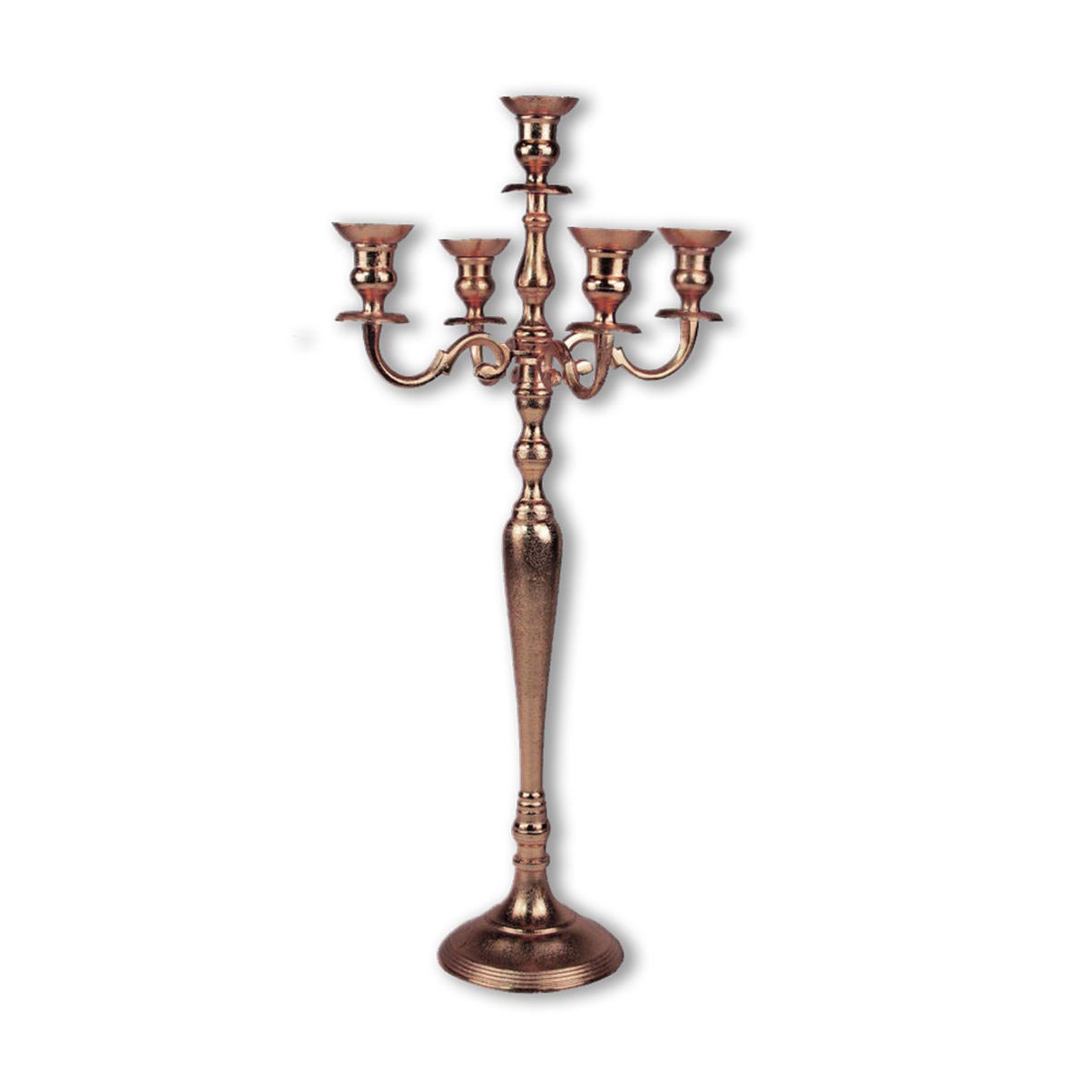 Kerzenständer |  5-arm kupfer rosegold | Kerzenhalter | Kerzenleuchter Hochzeit Feier mieten