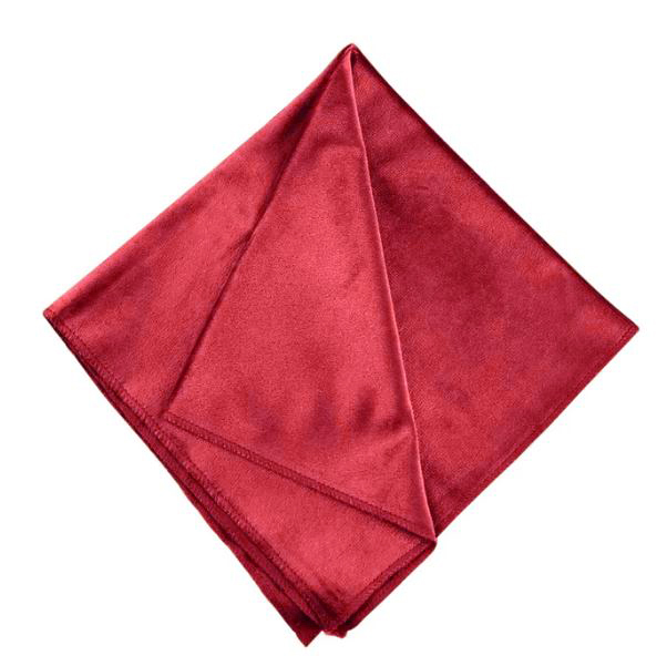 Serviette Samt dunkelrot, burgundy | mieten | Verleih für Hochzeit, Event, Weihnachtsfeier