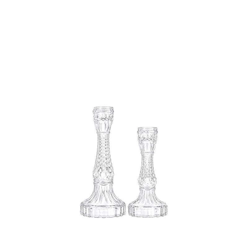 Kerzenständer | 1-arm Kristall Glas | Kerzenhalter | Kerzenleuchter Hochzeit Feier mieten