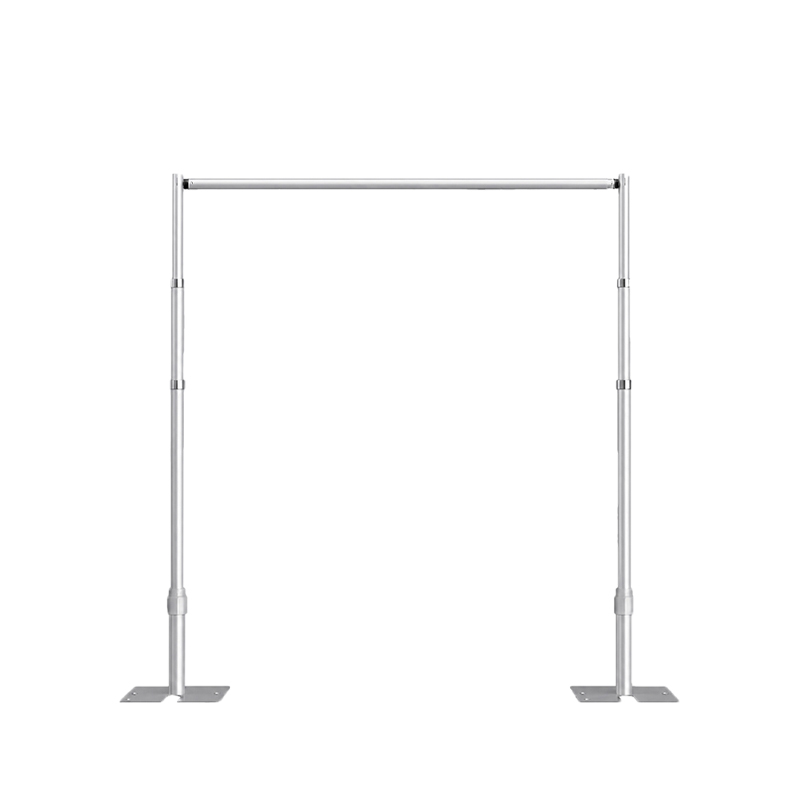 Traubogen Backdrop | Gestell | Fotobox Hintergrund Verleih | Alu silber | ausziehbar bis 260cm Höhe + 300cm Breite | Freie Trauung [mieten]