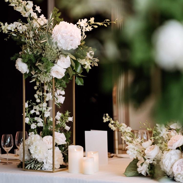 Blumenständer_Metallständer_hoch_gold_Blumendekoration_Hochzeit_Tischdeko_mieten_3