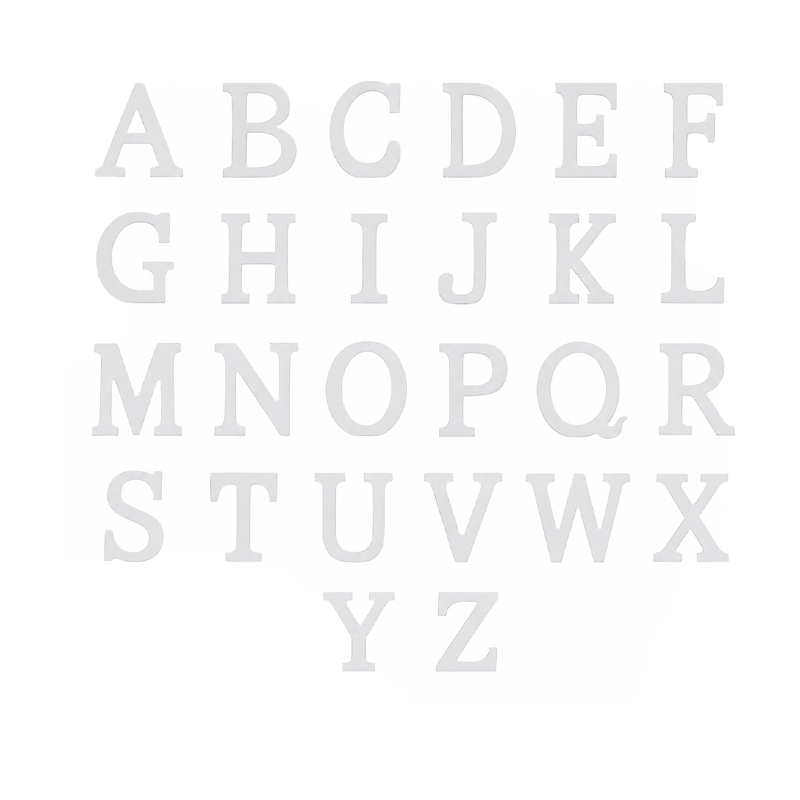 Holzbuchstaben weiss [mieten]