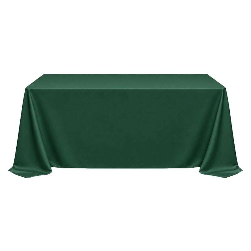 Tischdecke_Polyester_rechteckig_230x335cm_bodenlang_forestgreen_mieten_I_Verleih_Hochzeit_Feier_Event_Geburtstag_Catering_Firmenevent