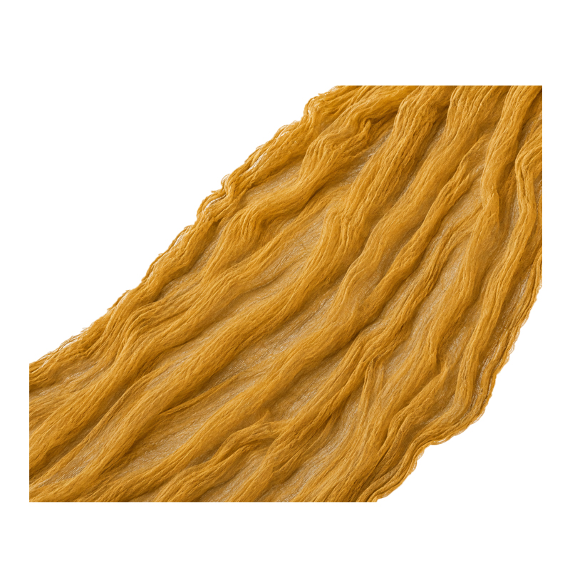 Tischläufer Musselin 300 x 80 cm in senf zur Miete für Firmenevents