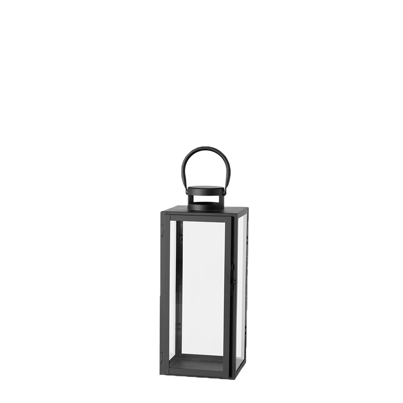 Laterne elegance modern, Metall schwarz mieten Hochzeit, Deko, Veranstaltung, Feier Verleih_30cm