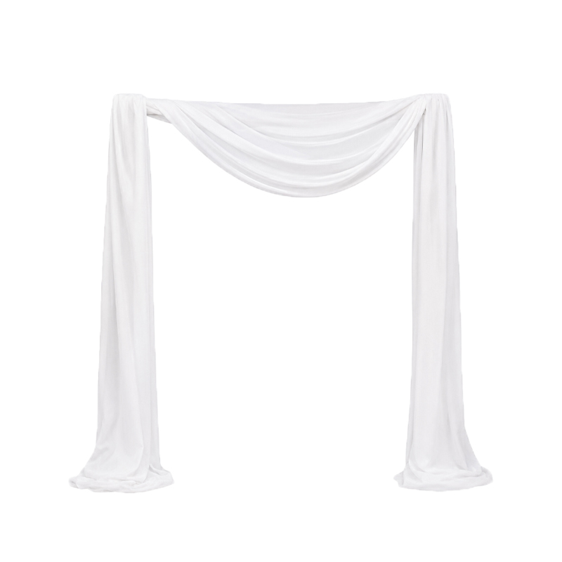 Traubogen Fotobox Hintergrund Tuch Stoff Chiffon zum Wickeln weiss Verleih | Hochzeit Event Freie Trauung [mieten]