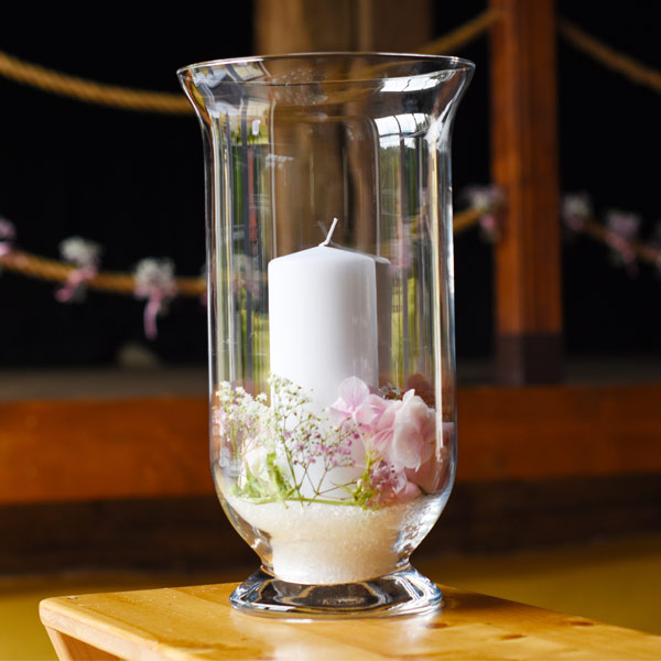 Windlicht klassisch Glas klar mieten Hochzeit Trauung, Kerzendeko, Event_2
