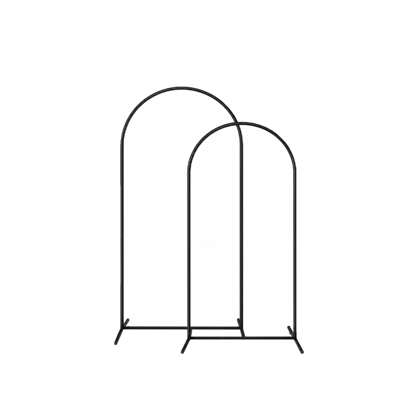 Traubogen Backdrop Round Bow Rundbogen Metall schwarz für Hochzeit Freie Trauung mieten