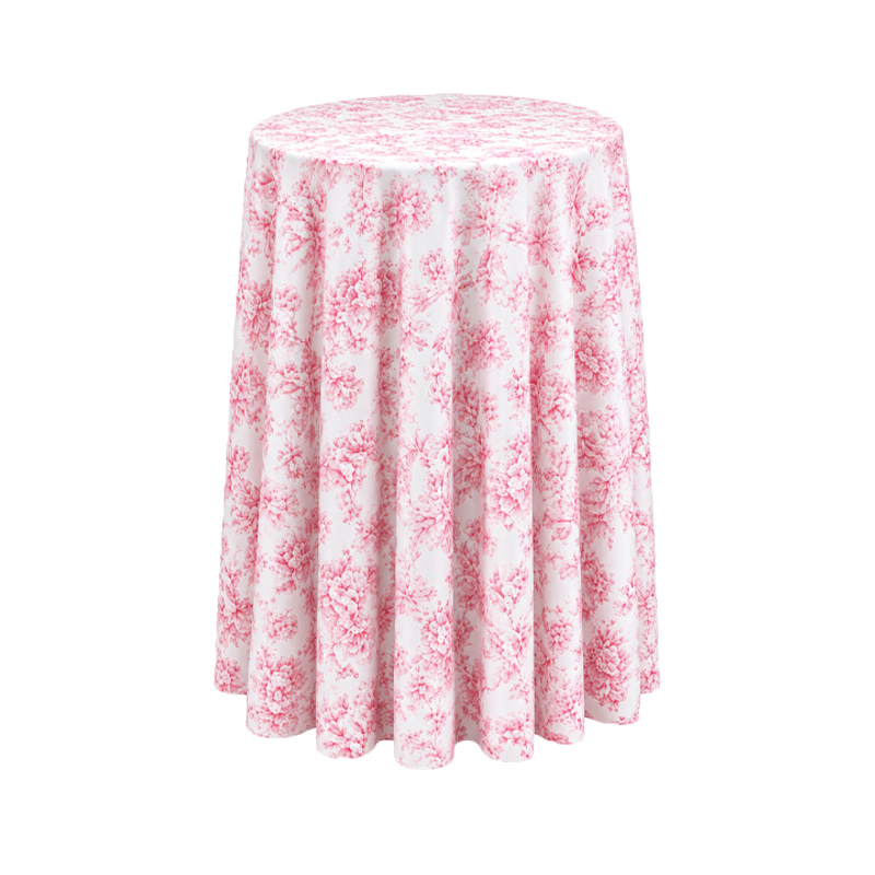Tischdecke_Polyester_rund_305cm_floral_blumig_rosa_mieten_I_Verleih_Hochzeit_Feier_Event_Geburtstag_Catering_Firmenevent