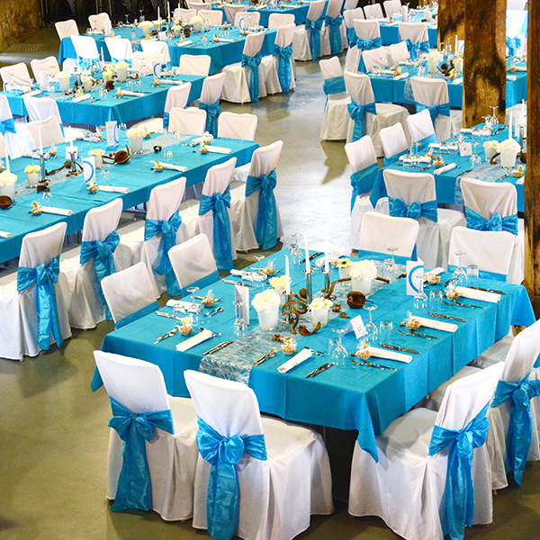 Schleifenband Taft/Satin Aqua Muster