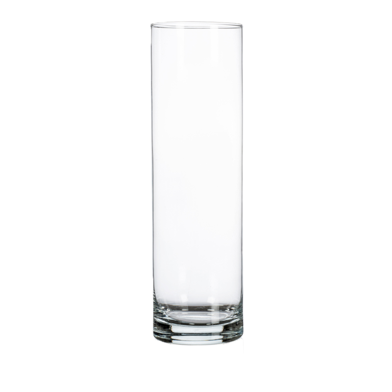 Vase Zylinder Bodenvase Glas klar 70 cm mieten Hochzeit Dekoration