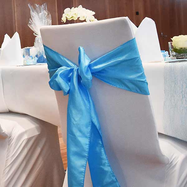 Schleifenband Taft/Satin Aqua Muster