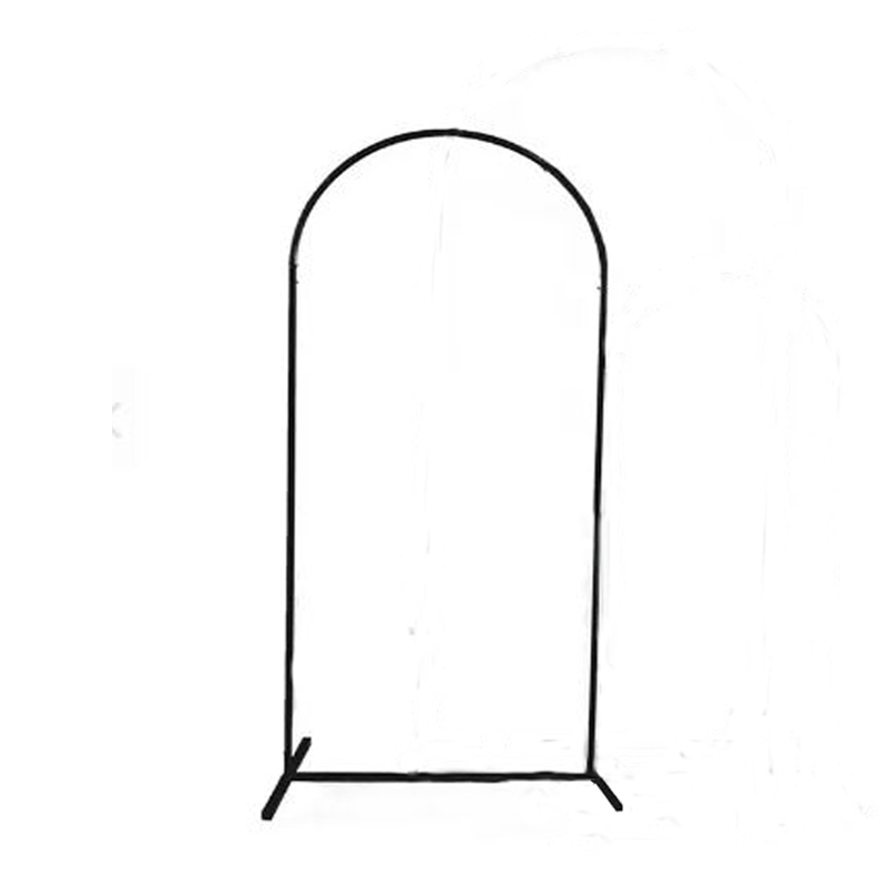 Traubogen Backdrop Round Bow Rundbogen Metall schwarz für Hochzeit Freie Trauung mieten_2