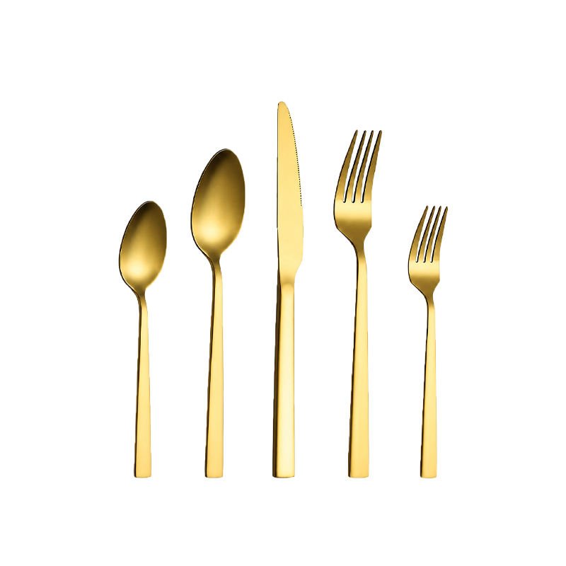 Besteck_Elegant_Gabel_Messer_Loeffel_Dessertgabel_Dessertloeffel_Kaffeeloeffel_gold_Set_5-teilig_mieten_Verleih_Hochzeit_Firmenfeier_Geburtstag_1