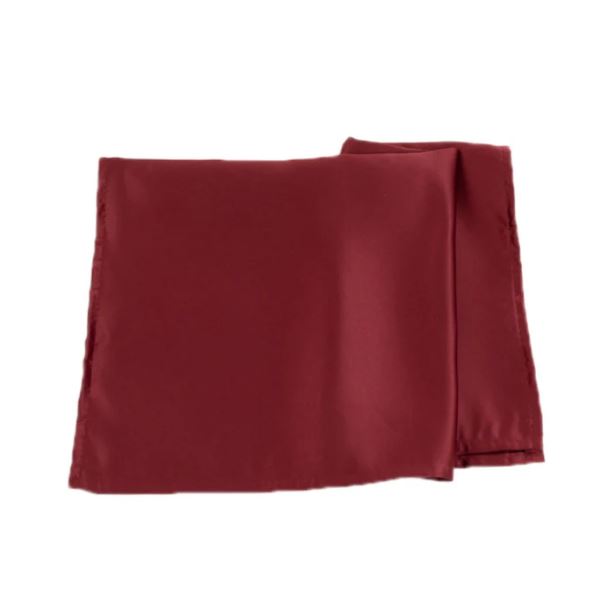 Serviette Lamour Satin edel elegant dunkelrot, bordeaux, burgund | mieten für Hochzeit, Geburtstag, Event2