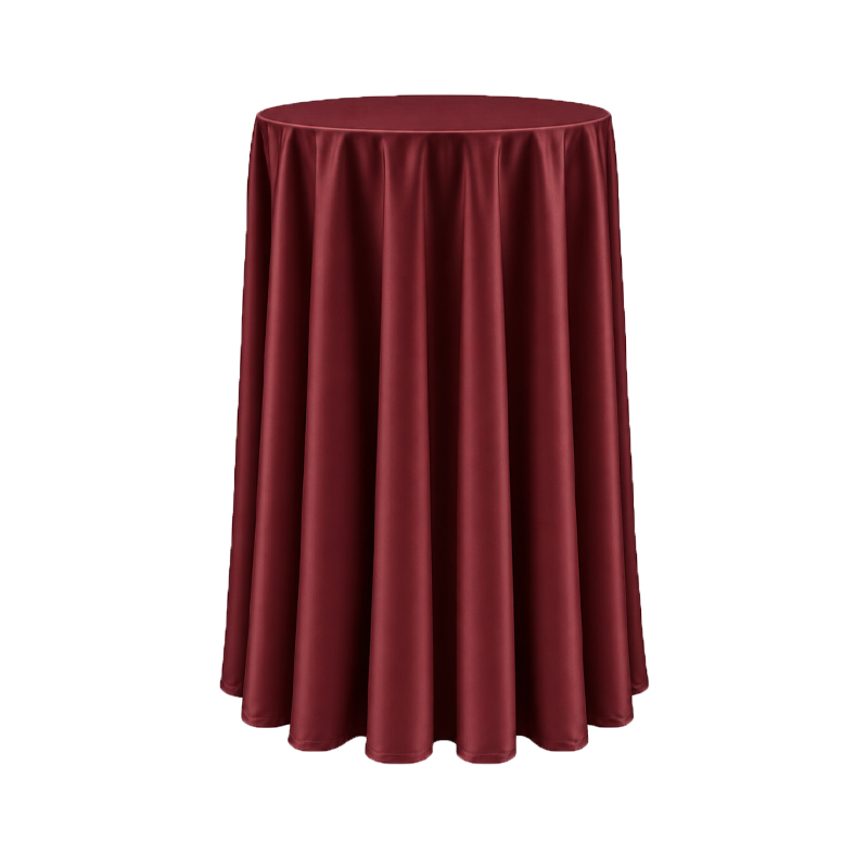 Tischdecke_Polyester_rund_305cm_burgundy_bordeaux_mieten_I_Verleih_Hochzeit_Feier_Event_Geburtstag_Catering_Firmenevent