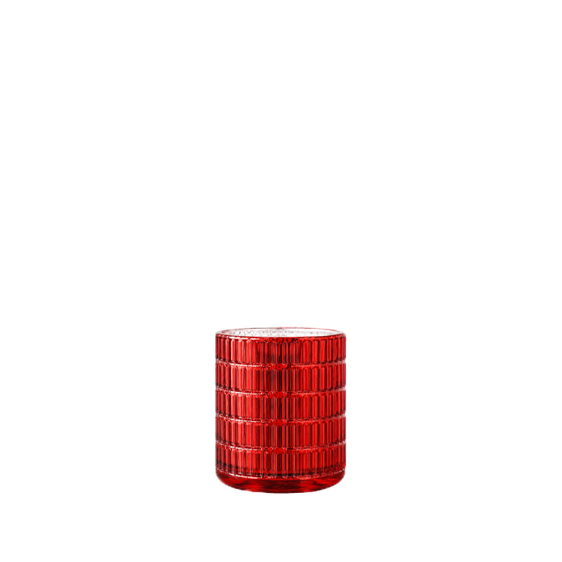 Teelichthalter Glanz Glas rot mieten