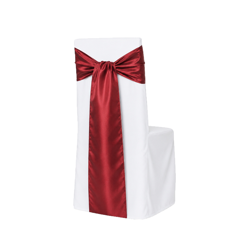 Schleifenband für Stuhlhusse | Taft 275x20cm | rosenrot bordeaux burgundy | Verleih Hochzeit Veranstaltung Geburtstag