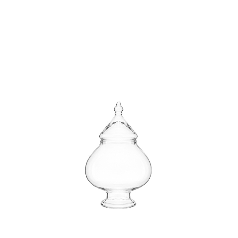 Bonboniere mit Deckel Glas klar Candybar Saltybar mieten Hochzeit, Feier