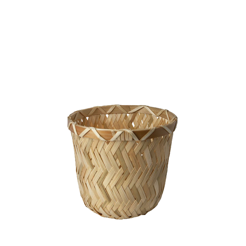 Vase Bambus klein natur mit Glaseinsatz [mieten]