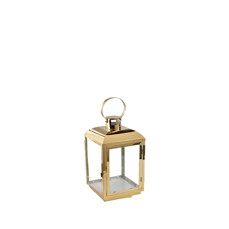 Laterne elegance modern, Metall gold mieten Hochzeit, Deko, Veranstaltung, Feier Verleih