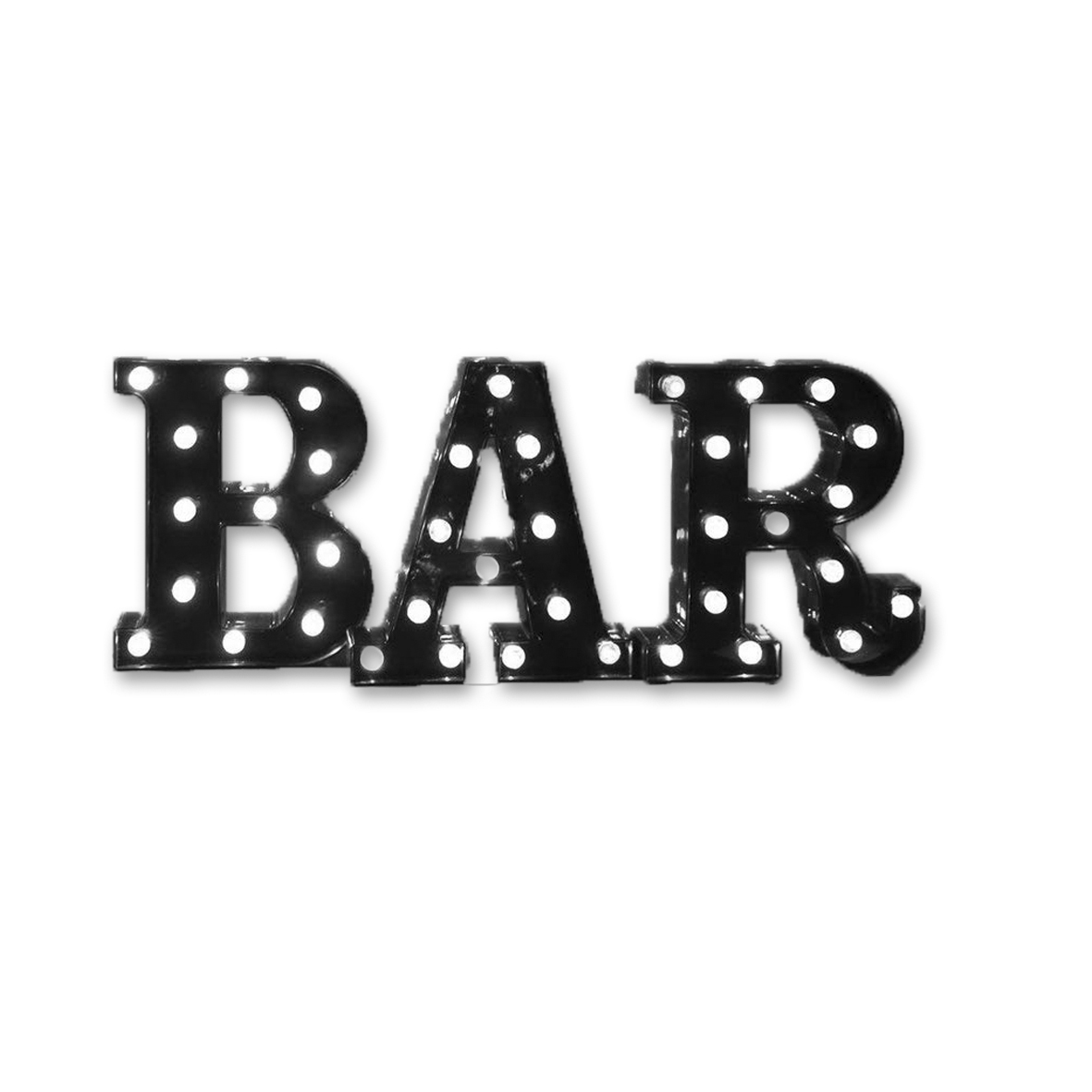 LED Schriftzug Bar schwarz mieten Hochzeit, Feier, Event