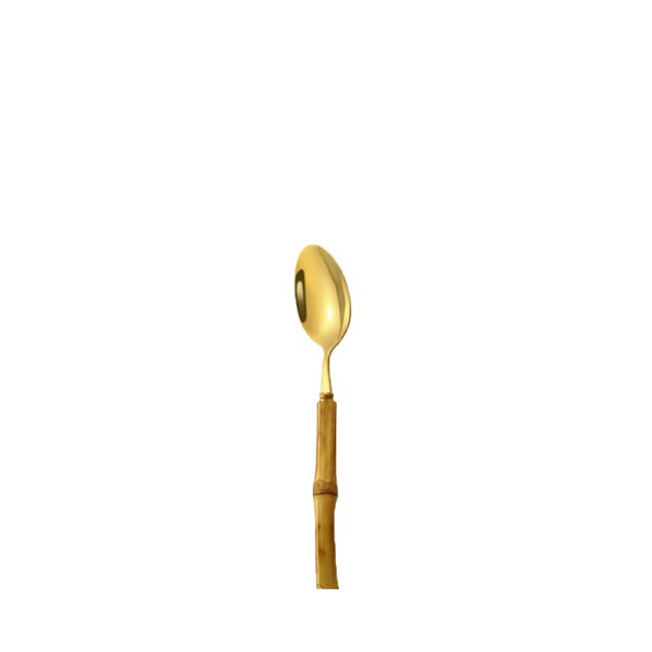 Besteck_Kaffeelöffel_Bambus_Griff_Bamboo_gold_mieten_Verleih_Hochzeit_Firmenfeier_Geburtstag_1
