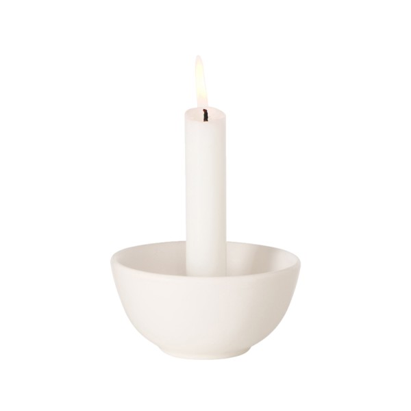 Kerzenschale Keramik weiß | Kerzenhalter | Kerzenleuchter [mieten]