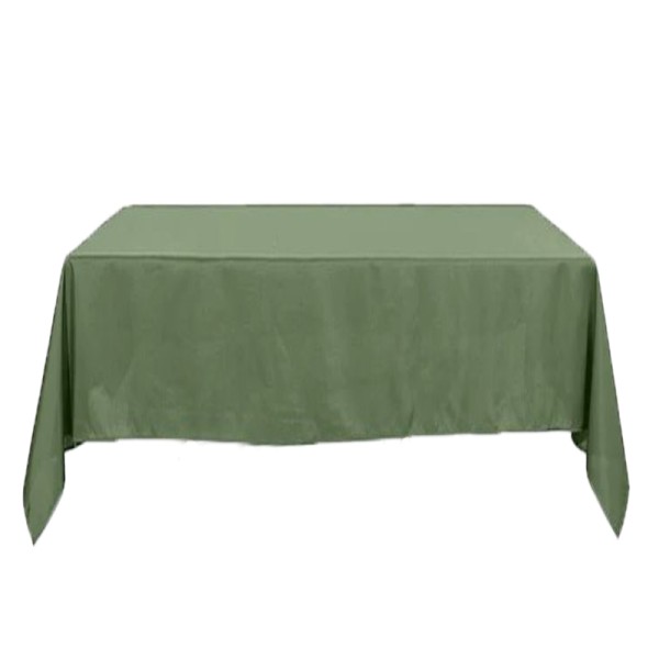 Tischdecke oliv green | olivgrün | eckig 150x260 cm mieten Hochzeit Feier