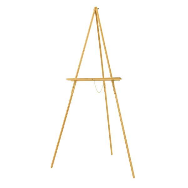 Staffelei gold groß Holz für Hochzeit und Event mieten