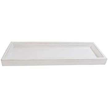 Holztablett weiss [mieten]