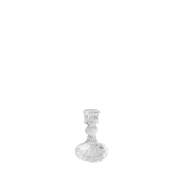 Kerzenständer | 1-arm Kristall Glas | Kerzenhalter | Kerzenleuchter Hochzeit Feier mieten