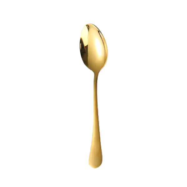 Loeffel Standard elegant gold glänzend Verleih Suppenloeffel Besteck mieten