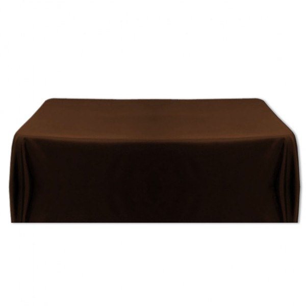 Tischdecke braun rechteckig 130x220 cm mieten Verleih Hochzeit Event