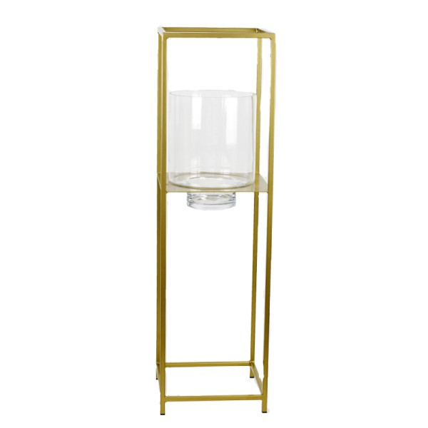 Blumenständer_Metallständer_Windlicht_stabil_gold_120cm_Dekoration_Hochzeit_mieten