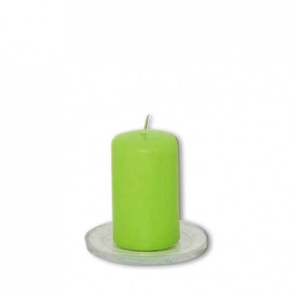 Kerzen Untersetzer Glas rund [mieten] für Hochzeit und Event