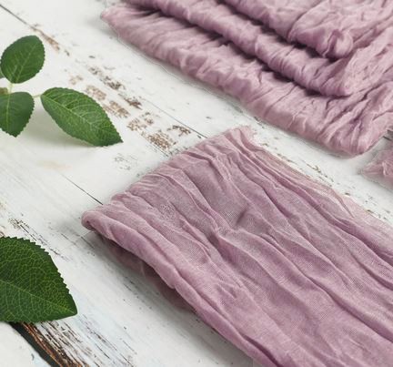 Serviette Musselin flieder | mieten | Verleih für Hochzeit und Event