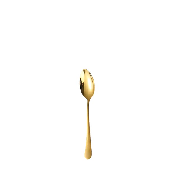 Kaffeeloeffel Standard gold glänzend Stiletto Besteck mieten