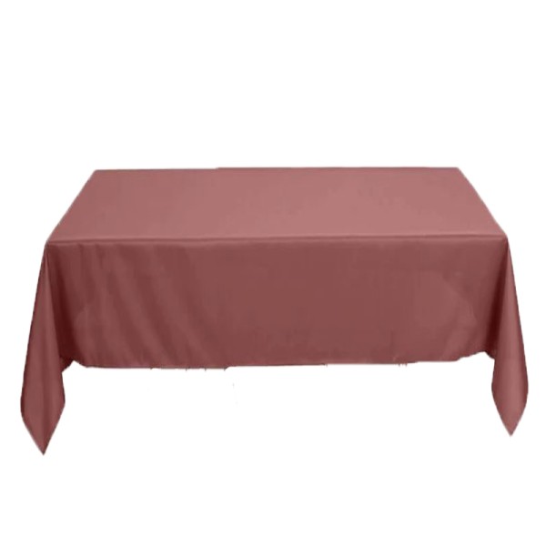 Tischdecke dusty mauve | eckig 150x260 cm mieten Hochzeit Feier