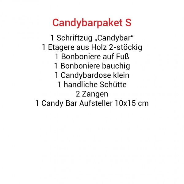 Candybarpaket S mieten Hochzeit und Event