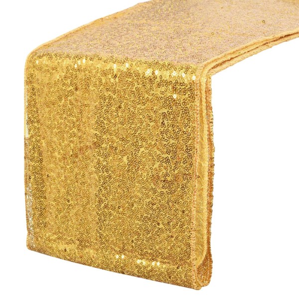Tischläufer Pailetten | gold [mieten]