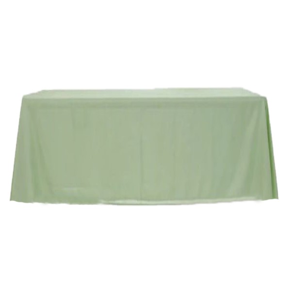 Tischdecke dusty green | grün | eckig 150x260 cm mieten Hochzeit Feier