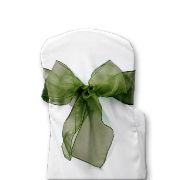 Schleifenband Organza olivgrün [mieten]