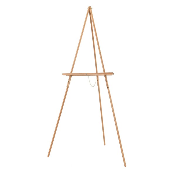 Staffelei natur groß Holz für Hochzeit und Event mieten